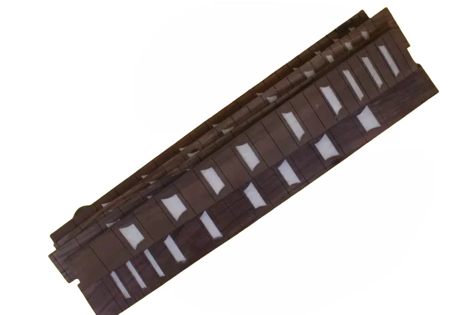 

22 Fret New Ebony Wood Guitar Fretboard 24.75 inch Guitar Neck Unfinished Replacement Fingerboard Electric Guitar Parts