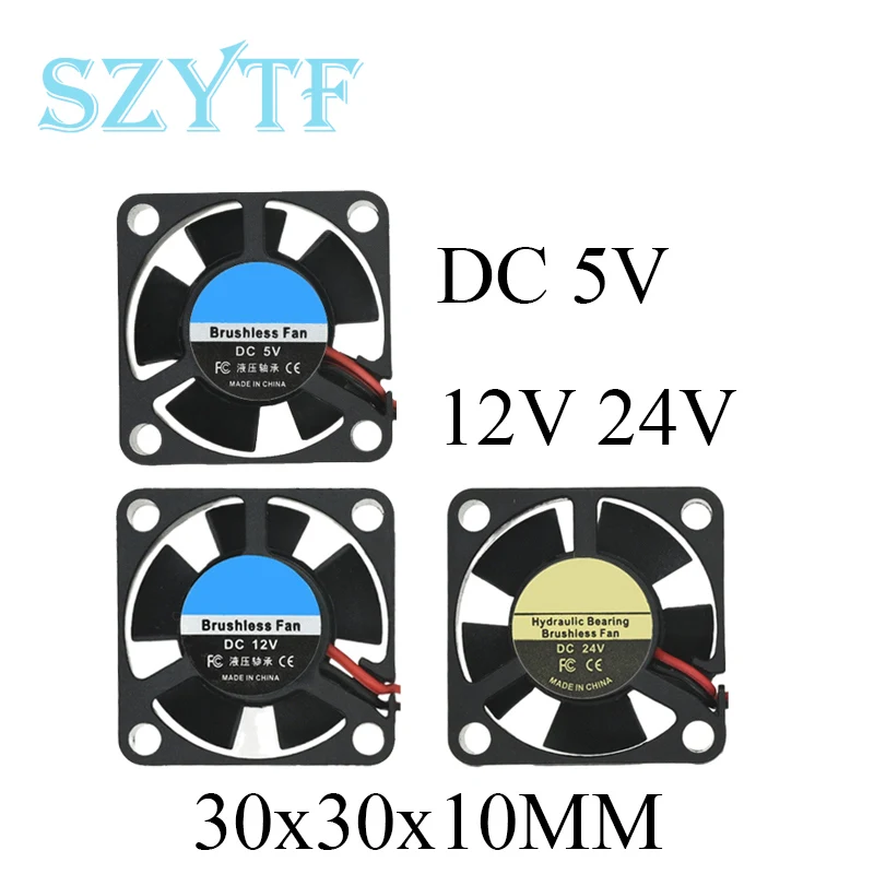 40x40x10mm 4010 30x30x10mm 3010 5/12/24V Volt Brushless DC Fans For Heatsink Cooler Cooling radiator for 3d Printer Parts Fan