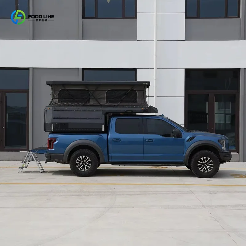 Customized Foldable Removable Truck Lathe Tent Pop Up Camper Body For Pickup Truck Overland Off Road Expedition