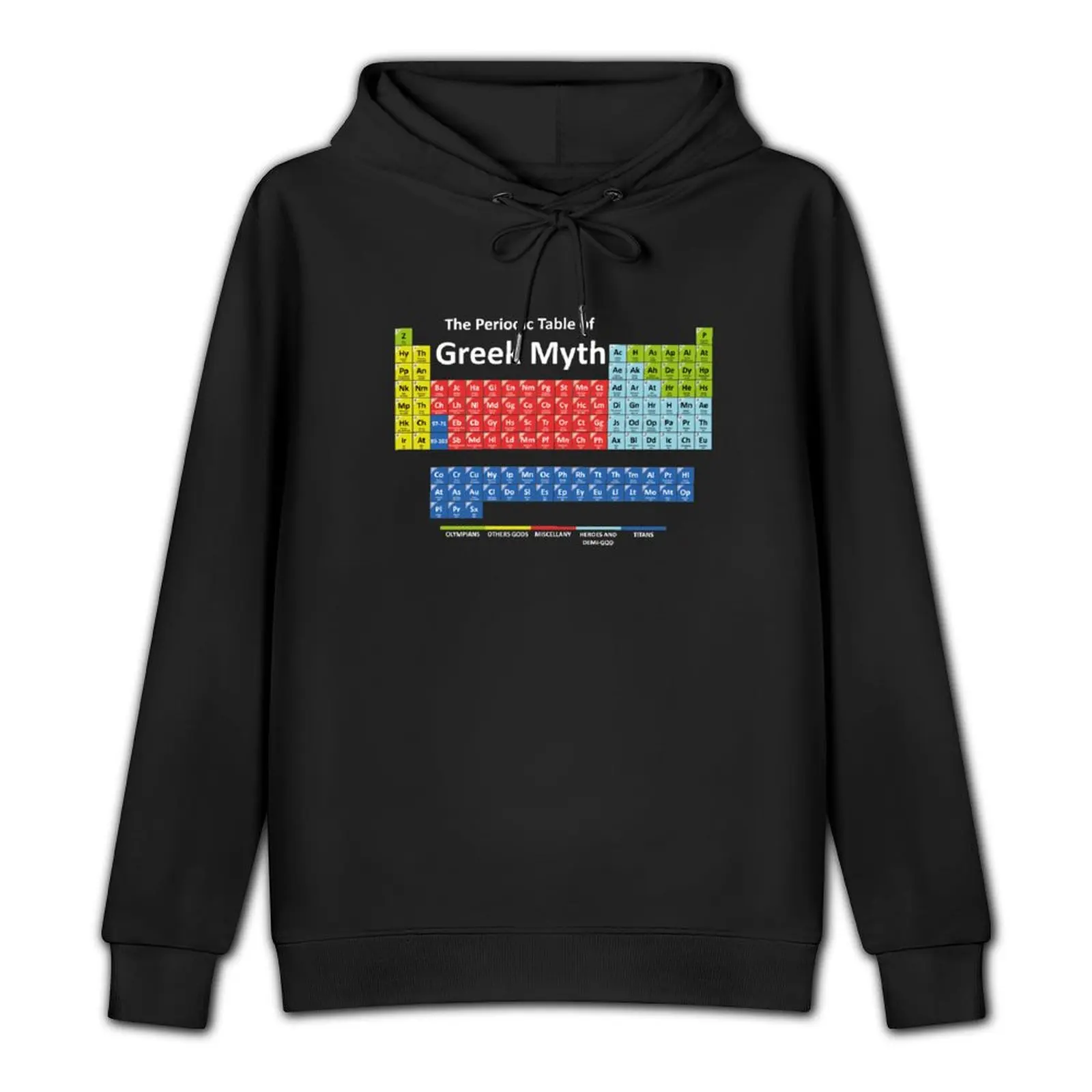 Periodic Table of Greek Mythology Pullover Hoodie male clothes korean clothes mens clothing hoodie oversize