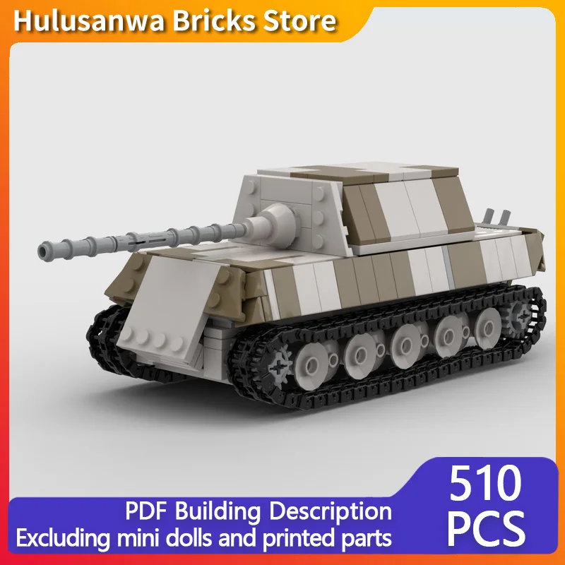 

Jagdtiger WW2, модель разрушителя тяжелого танка MOC, строительные кирпичи, военное оборудование, модульная технология, подарок, праздник, сборка, детская игрушка