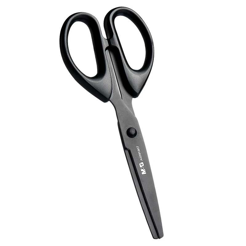 M&G 160mm Black Blade Rustproof Brushed Scissors Stationery Scissors for Adults and Students