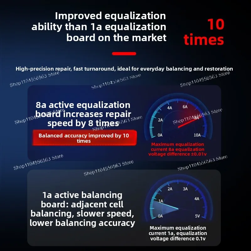 Lithium Battery Active Equalization Board, Universal Equalizer for LiFePO4 & Ternary Lithium, Voltage Difference Repair