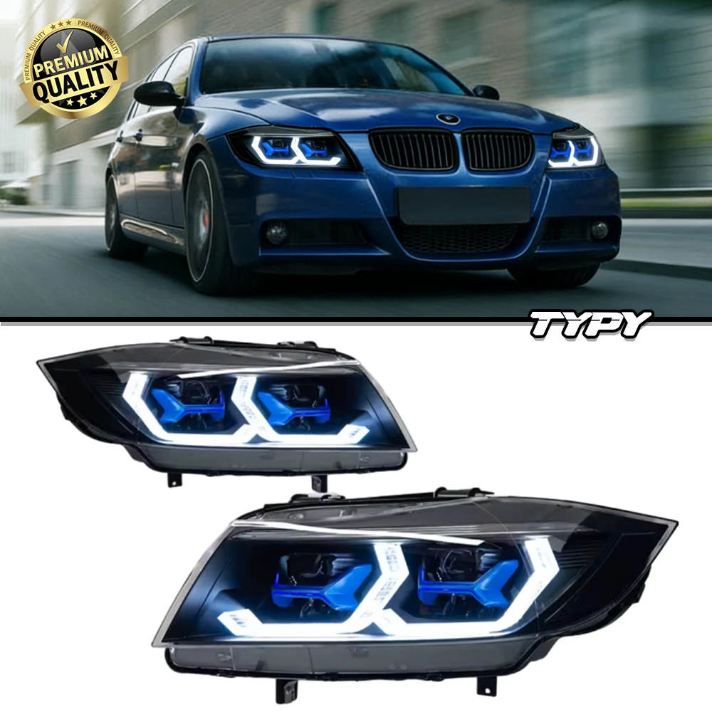 

Светодиодные фары TYPY для BMW 3 серии E90 (2005-2012) с динамическим сигналом поворота, модифицированные, для тюнинга и улучшения освещения.
