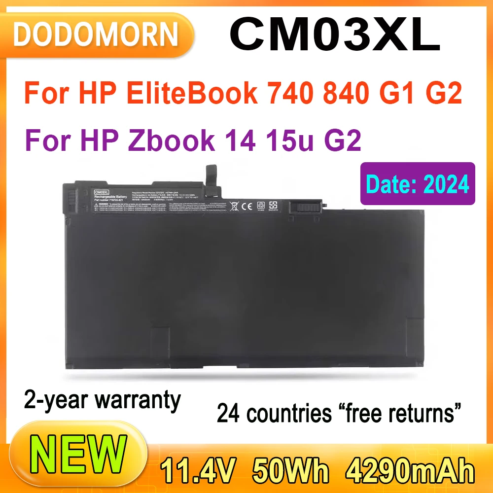 

New CM03XL Laptop Battery For HP EliteBook 840 845 850 855 740 745 750 755 G1 G2 Serie For ZBook 14 15u G2 HSTNN-IB4R 716724-171