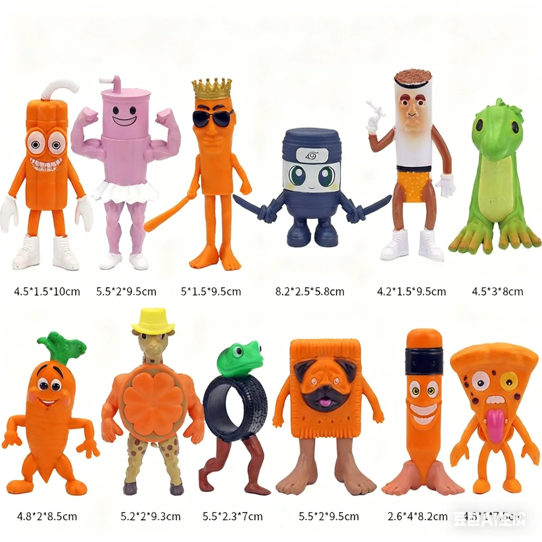 8/12/24 قطعة Brainrot الإيطالية سلسلة مختلفة أرقام لعبة مجسمة القرش Tralalero Tralala Tung Sahur سطح المكتب ديكور لمحبي الهدايا