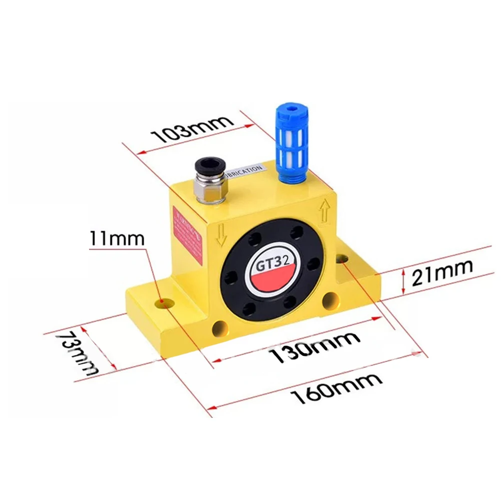 Robust Aluminum Alloy Pneumatic Vibrator with Anti Oxidation Features for Extended Durability in Harsh Environments