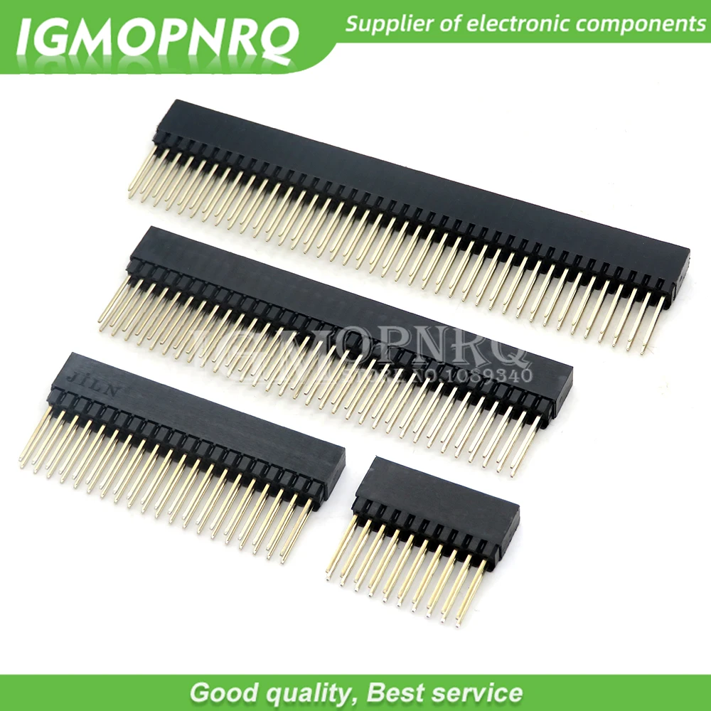 1PCS/lot new 2.54mm 2x10P/16P/20P/25P/32P/40 Pin Female Stacking Header Connector Dual Row 2x20P PC104 For Raspberry Pi 2