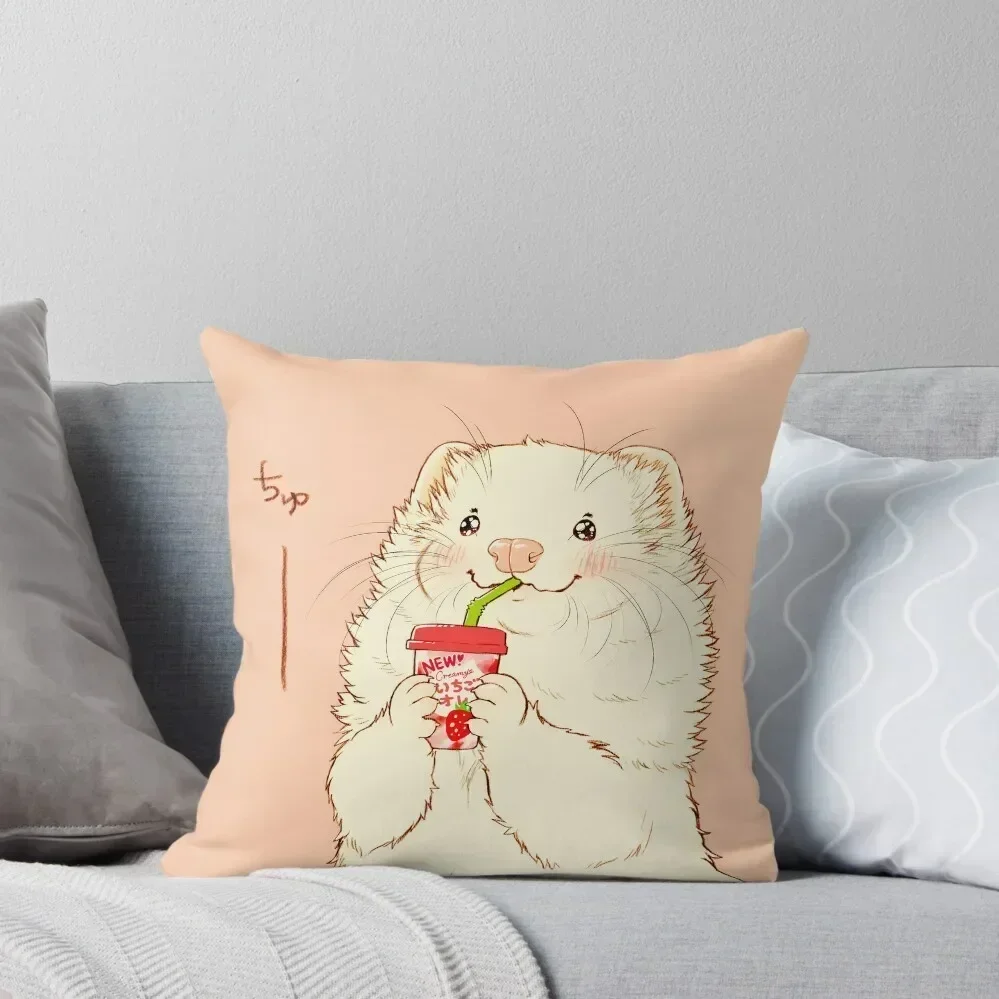 Strawberry au lait Throw Pillow Christmas Pillows Pillowcase Luxury Cushion Cover pillow