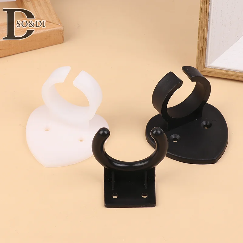 1pc Plastic Microphone Hook Holder Microphone Hanger Wall Mount Microphone Holder Universal Clip Stand Microphone Fixed Holder