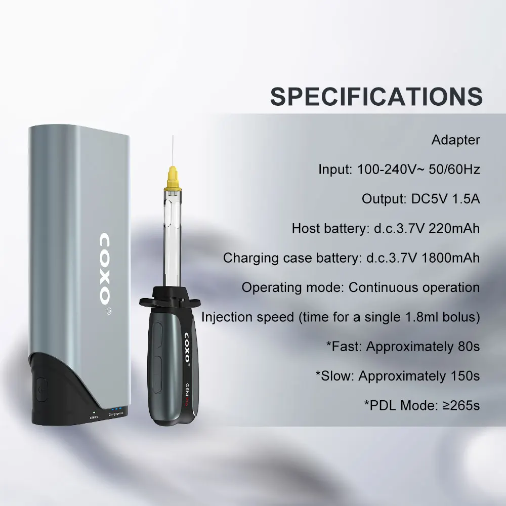 COXO GENI Pro Dental Anestheisa Booster Injector Painless Local Oral Anesthesia Lcd Display Dentistry Equipment