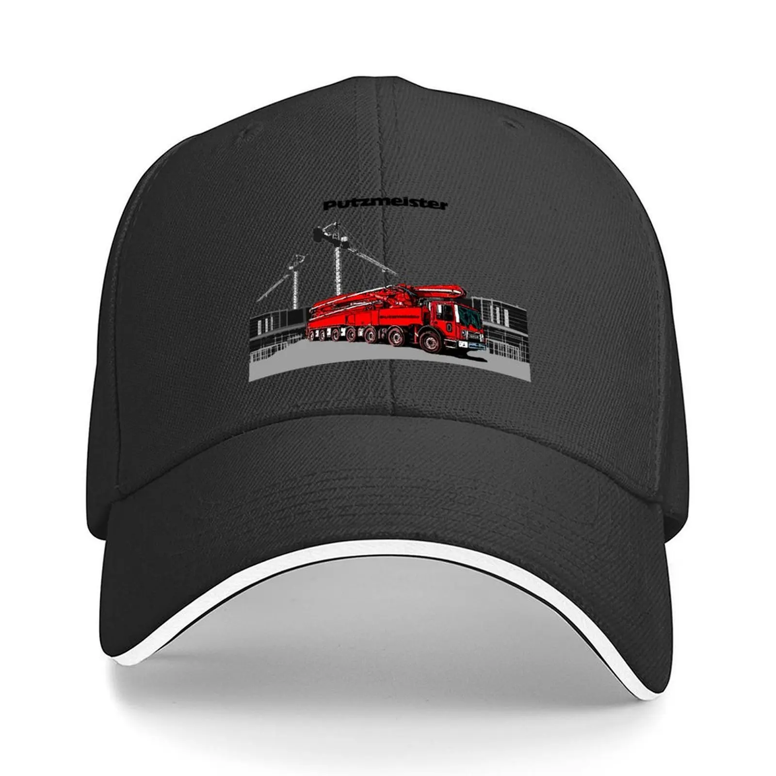 

Putzmeister 63m concrete pump Baseball Cap Sun Cap fishing caps man Christmas Hat Beach Outing Elegant Women's Hats Men's