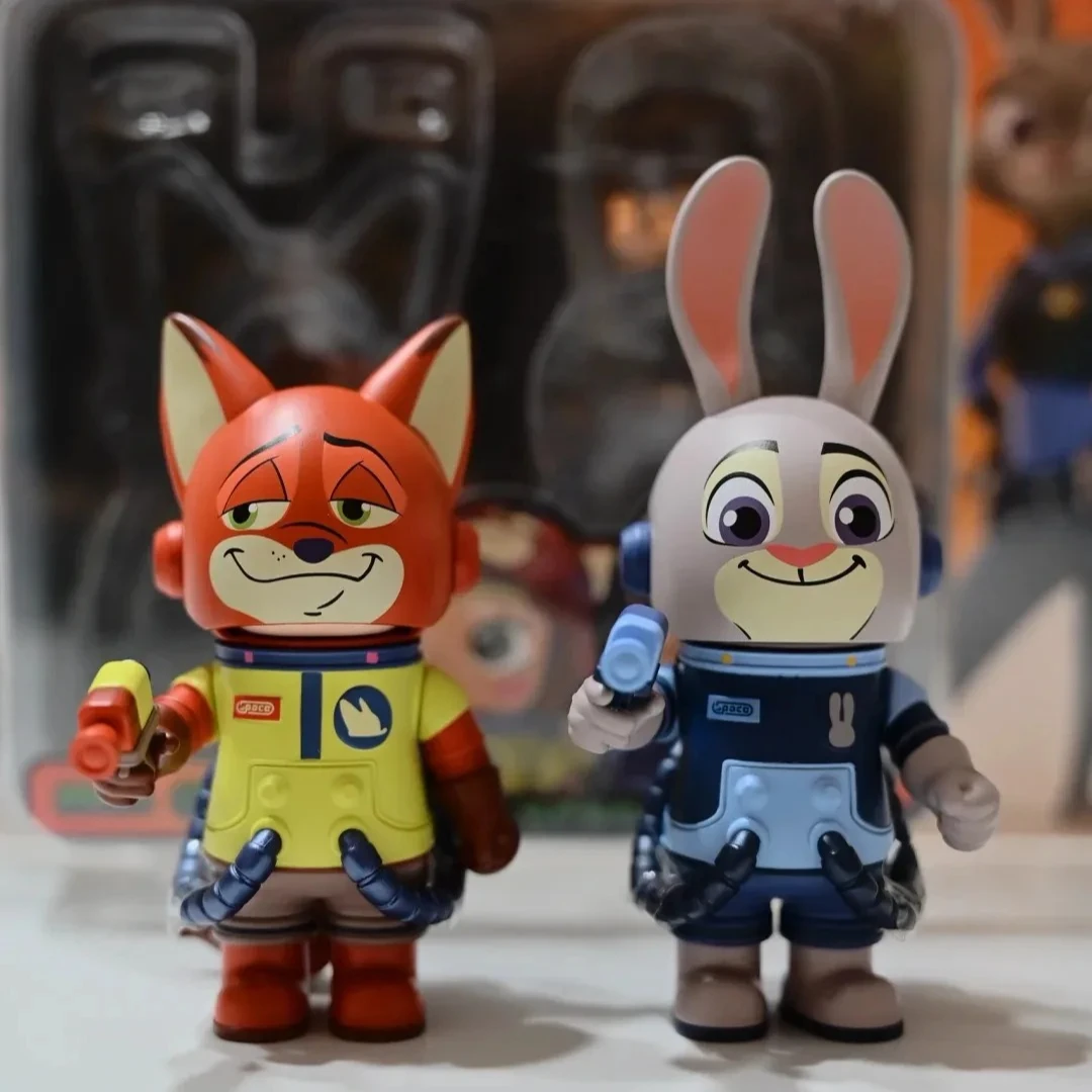 

POPMART SPACE MOLLY and Zootopia 100% Figurines Ornament Figurines Home Toy Anime Doll for Children Surprise Gifts