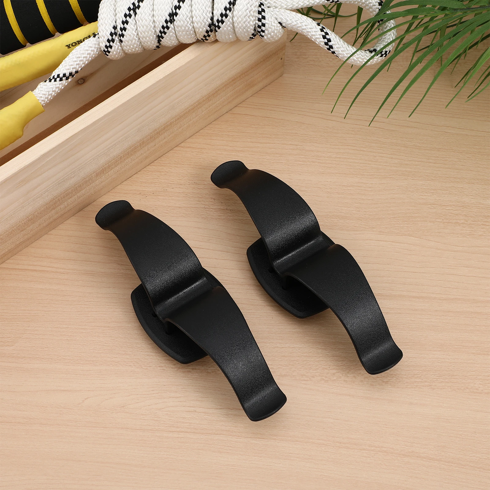 

2 pcs Umbrella Fixing Clip Car Accessories Holder Trunk Coat Hanger Durable ABS Plastic Screw Install Multi Function Car Door