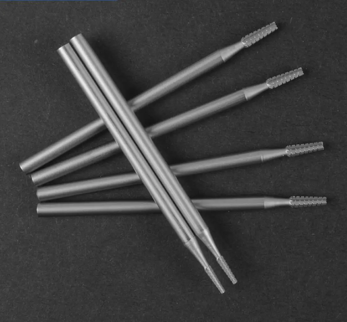 

cylinder bur jewelry 6PCS High Speed Steel Burs Cone For Setting Gems Shank 2.35MM Jewellery Making Tools