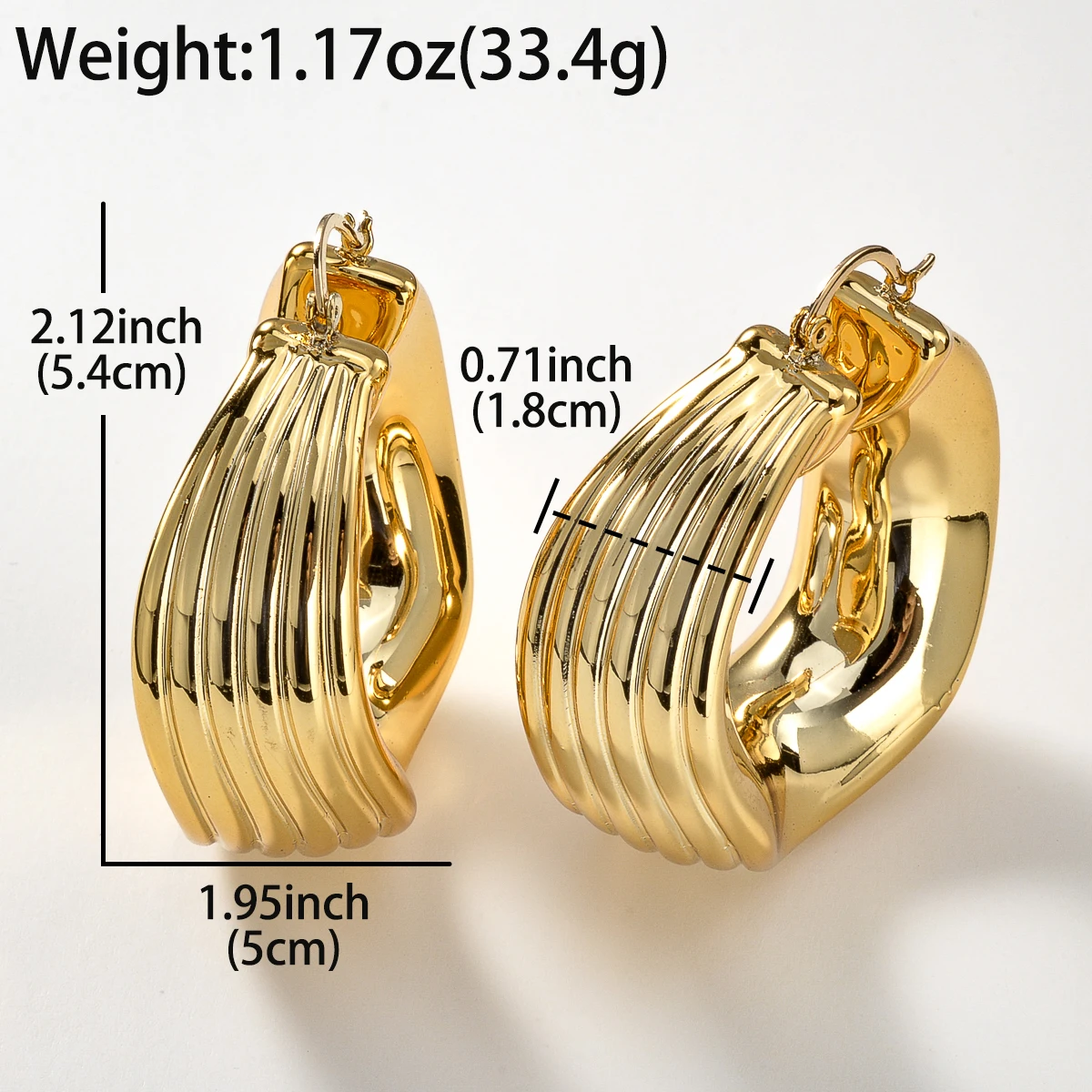 1PC Men\'s Women\'s Earrings Irregular Geometric Spiral Pattern Circular Earrings Neutral Hip Hop Punk Suitable Date Wedding Gifts