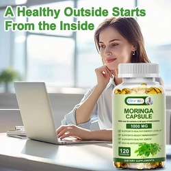 Oleifera Moringa Superfood Supplement to Improve Mood, Increase Energy, Boost Immune System, Rich in Antioxidants, Vegan