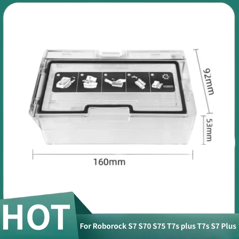 Replacement Dust box For Roborock S7 S70 S75 T7s plus T7s S7 Plus Robot Vacuum Cleaner Spare Part Dustbin Accessories