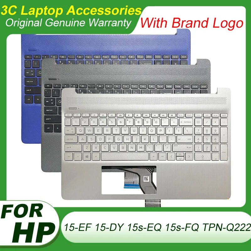 

New Original US Keyboard For HP 15-EF 15-DY 15s-EQ 15s-FQ TPN-Q222 Laptop Palmrest Upper Case Top Case L63578-001 L63579-001