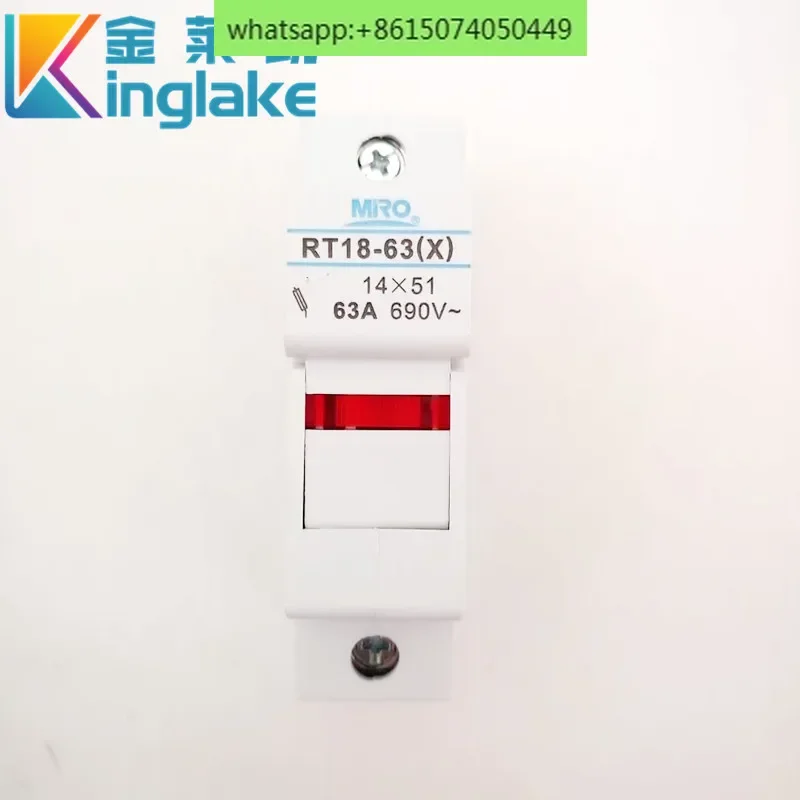 

Mingrong RT18-63X/1P2P3P4P 2-полюсное основание предохранителя 14*51 База RO16 R016