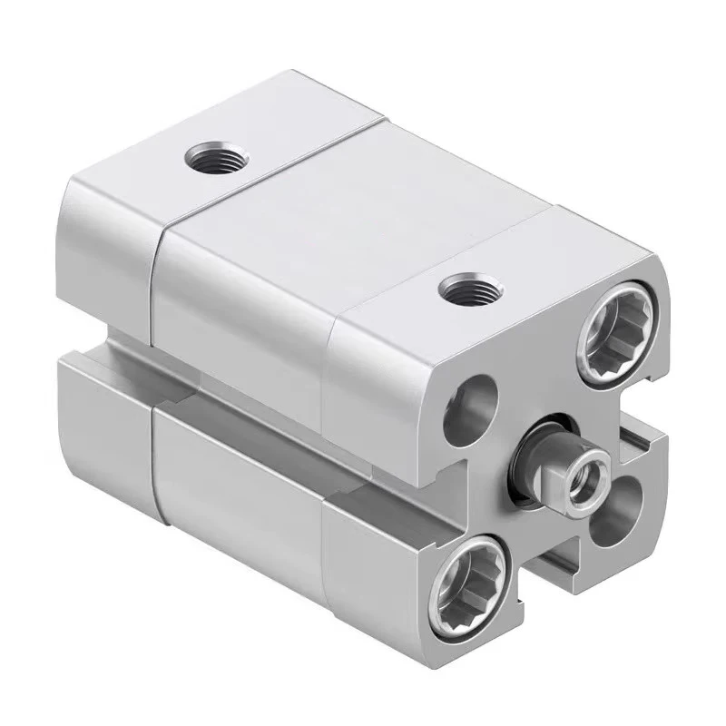 ADN Series Compact Double Acting Magnetic Pneumatic Cylinder Female Thread Bore12 16 20 25 32 40 50 63mm Stroke 5 to 50mm-A-P-A