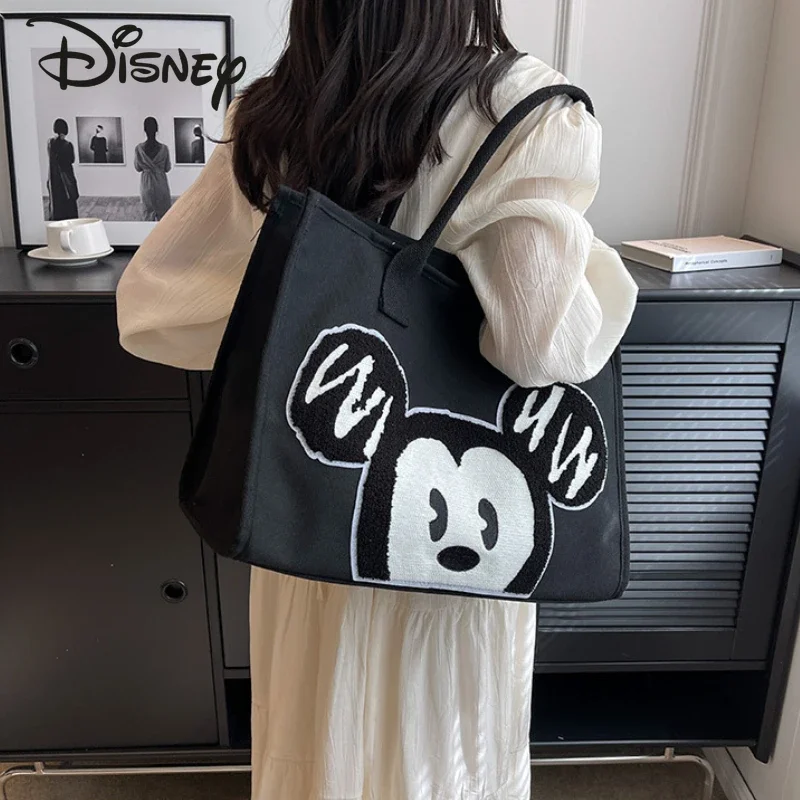 Disney Mickey New Women's Handbag Luxury Brand Fashion Women's Shoulder Bag Cartoon Casual Versatile Large Capacity Women's Bag