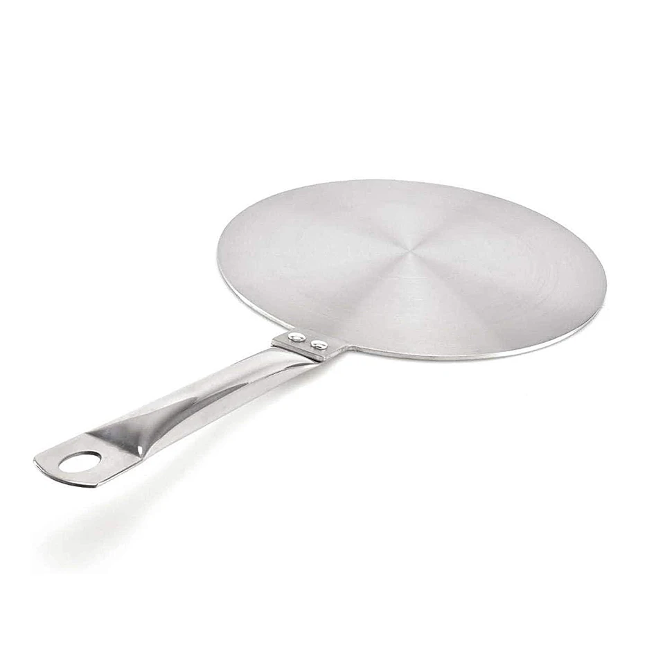Plaque Convertisseur Induction 13 Cm Acier Inoxydable Avec Poignée Séparable - Pour Cuisinière Gaz