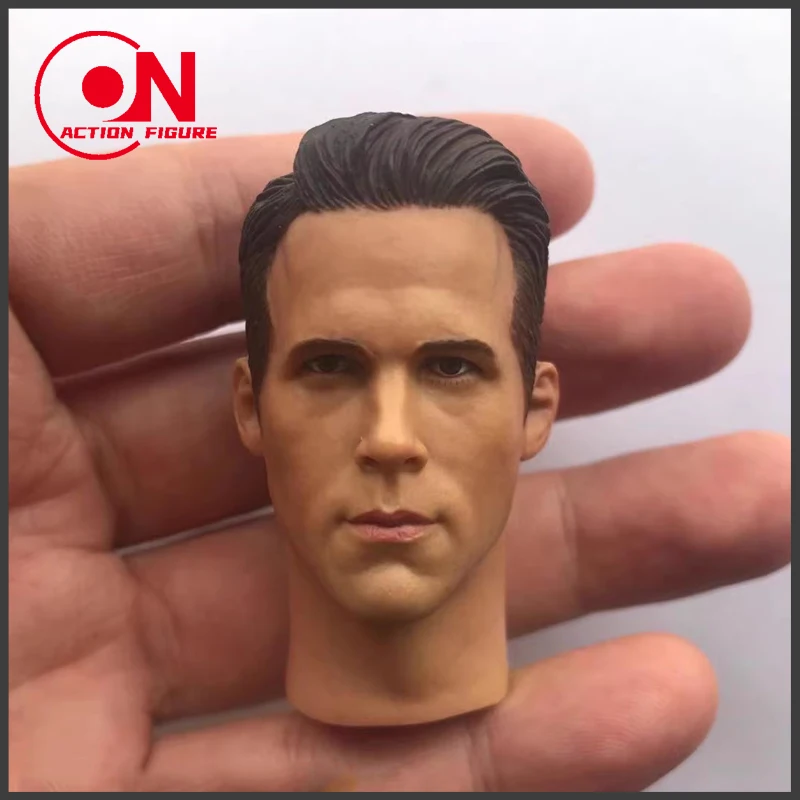 In Stock 1/6 Scale Ryan Reynolds Male Head Sculpt Model For 12