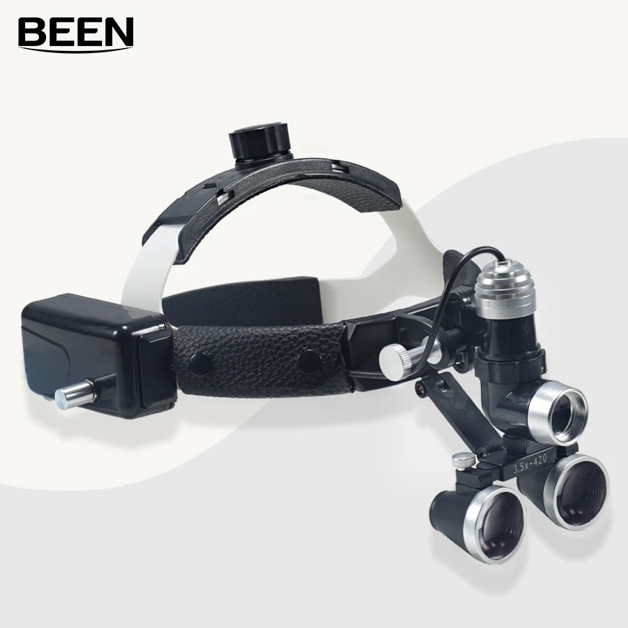 5W Dental Loupes LED Headlamp With 2.5X/3.5X Magnifier, Adjustable Brightness Point Dental Laboratory Headlamp Surgical Headlamp