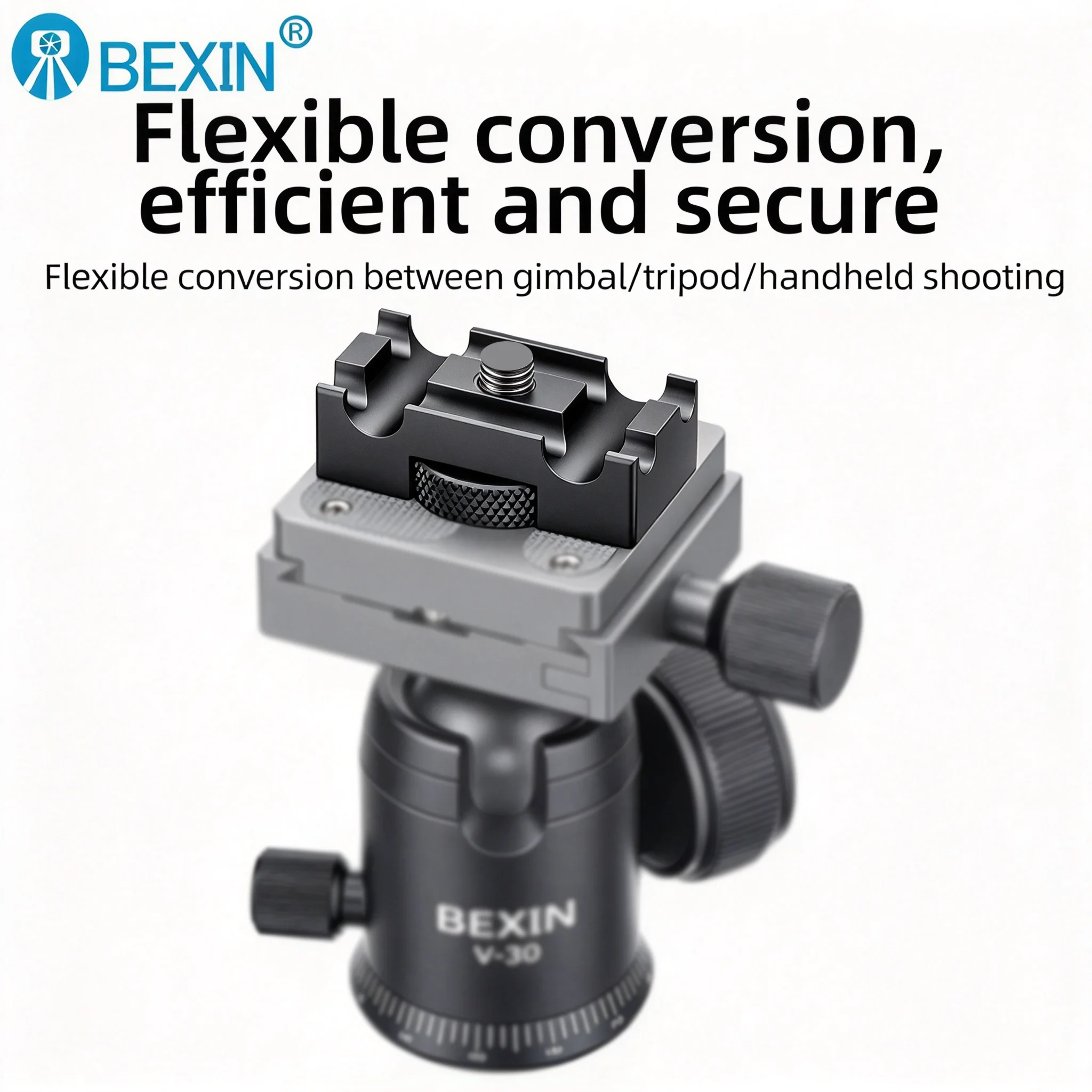 Camera Cable Clamp USB Cable Lock Clip Clamp Tether Cable Block Clip with 2 Grooves Aluminum Alloy with Arca Swiss System HDMI