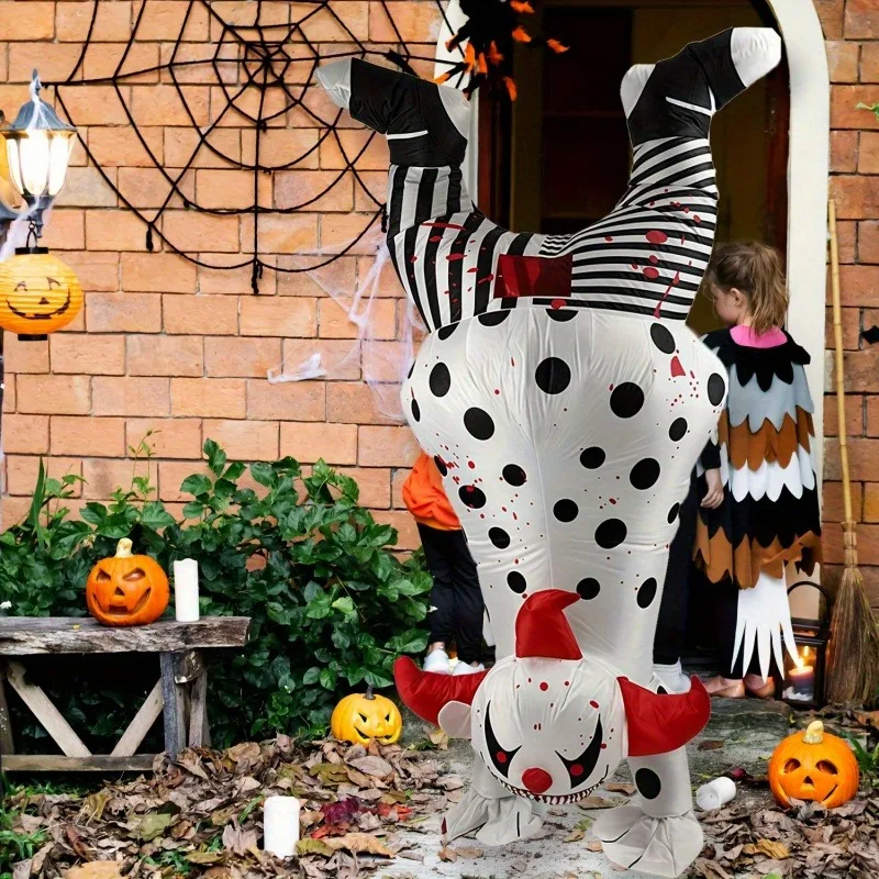 مجموعة أزياء المهرج القابلة للنفخ لعروض مسرح عيد الشكر في عيد الهالوين
