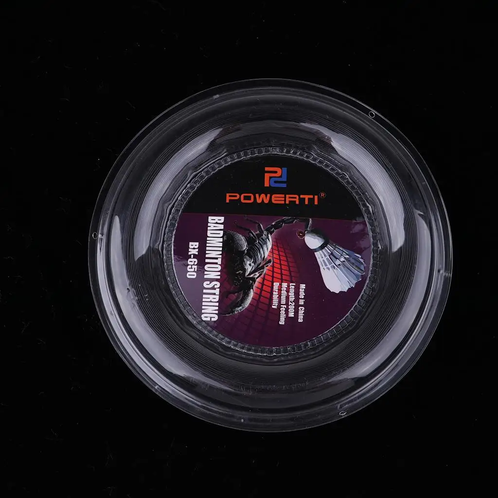 High Flexibility Badminton String Nylon 200m Coil Sharp Feel Resilient Racquet Restring Line for Daily Practice