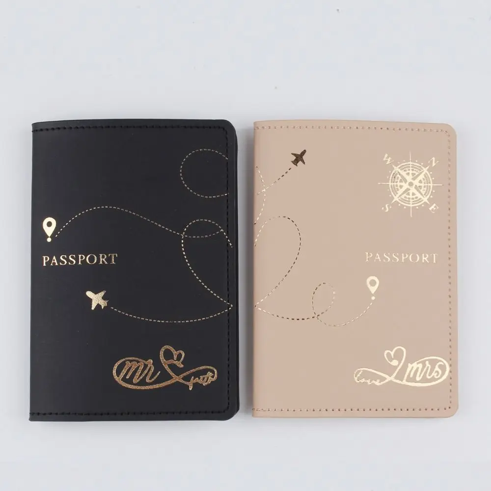 PU Leather Travel Passport Cover Fashion Women Passport Holder Case for Men Travel Credit Card Protector Cover