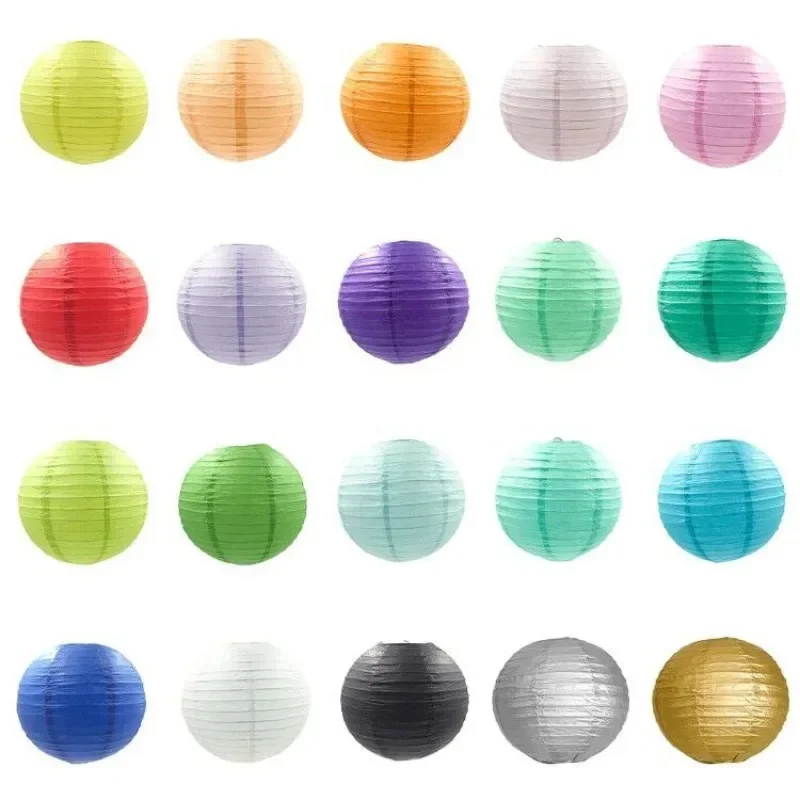 1Pcs 12inch 30CM Circular Chinese Paper Lantern Halloween Party Christmas Home Courtyard Scene Decoration Hanging Lantern