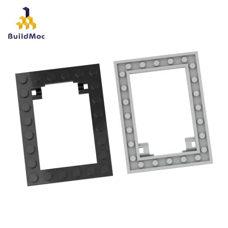 

10PCS High-Tech Assemble Particle 92107 6x8 Hollow Trap Plate Movable Door Frame Brick Building Block Replaceable Part Toys