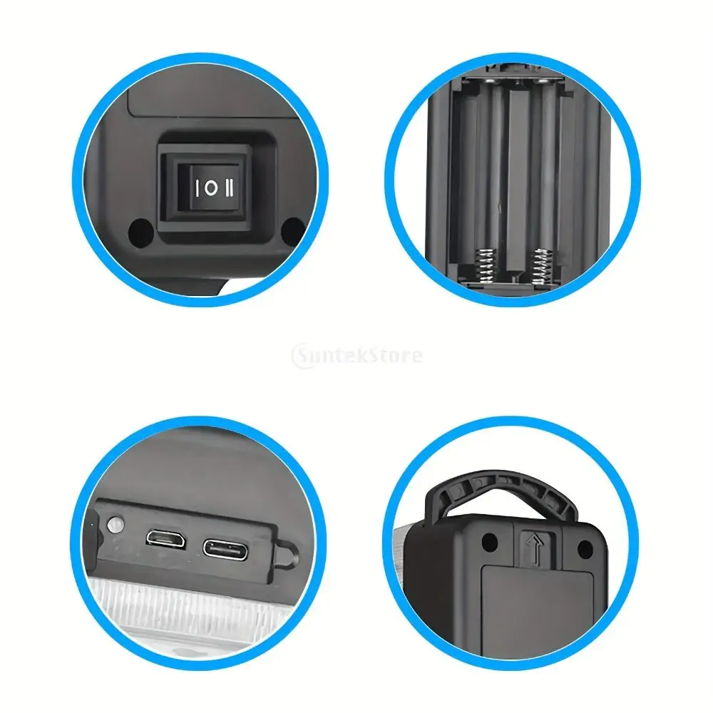 

USB Charging Strong Light Flashlight Magnetic Bottom Handheld Design Portable Work Light Multi-functional High Brightness