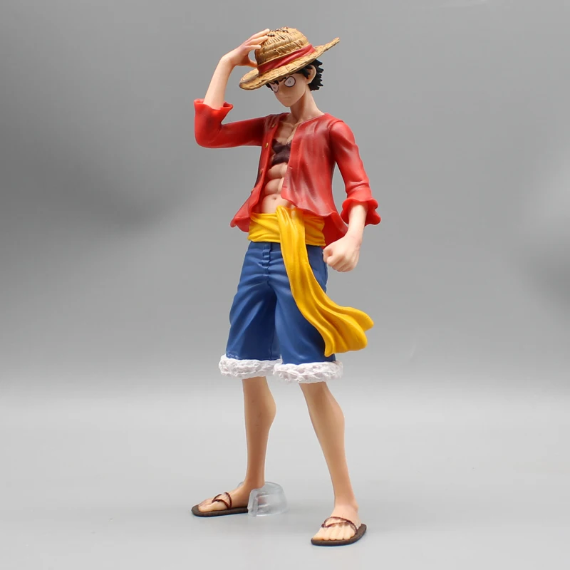 Anime One Piece Gk Luffy New Four Emperors Domineering Standing Action Figures Position Straw Hat Nika Sun God Model Ornaments