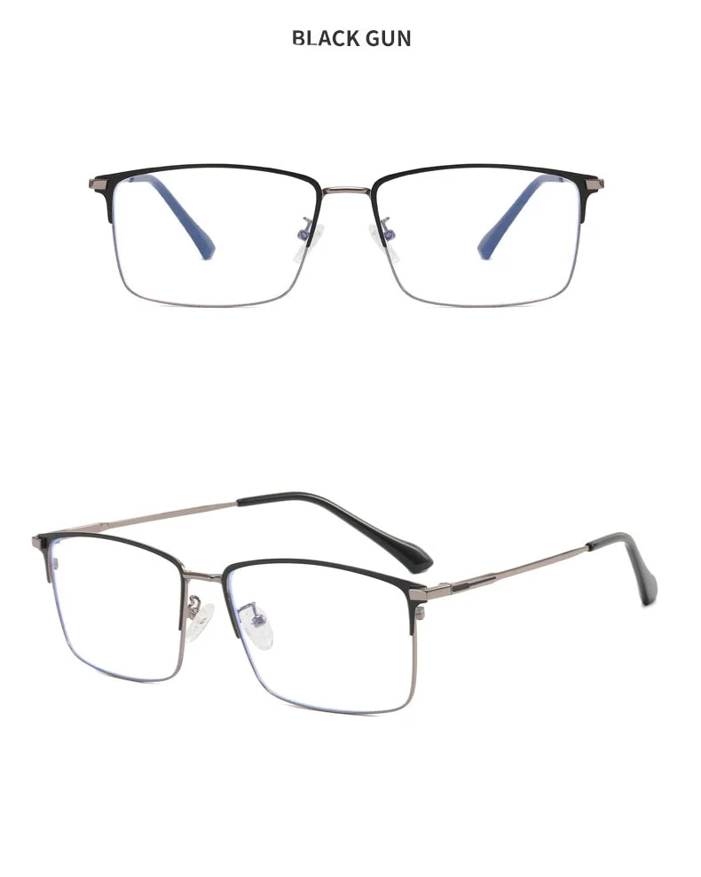 157mm Titan Legierung Anti Blau Licht Platz Lesebrille Männer Business Große Presbyopie Brille Klare Linse Rezept Brillen – Detail 16
