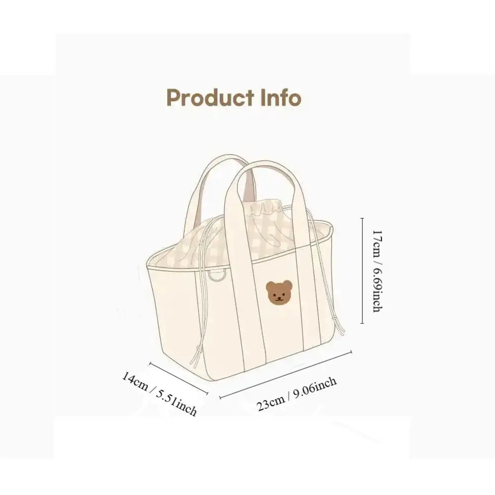 Nouveau sac de maman multifonctionnel décontracté toile boîte à déjeuner nouveau-né soins du bébé Portable sac à couches