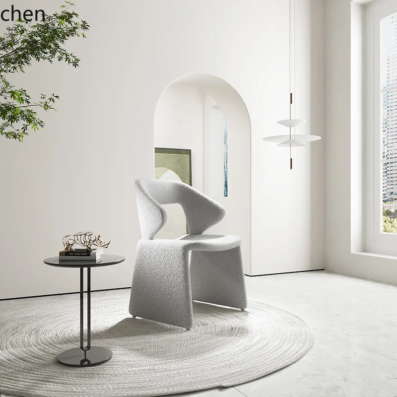 HXL Restaurant Simple Irregular-Shaped Dining Chair Makeup Negotiation Single Chair