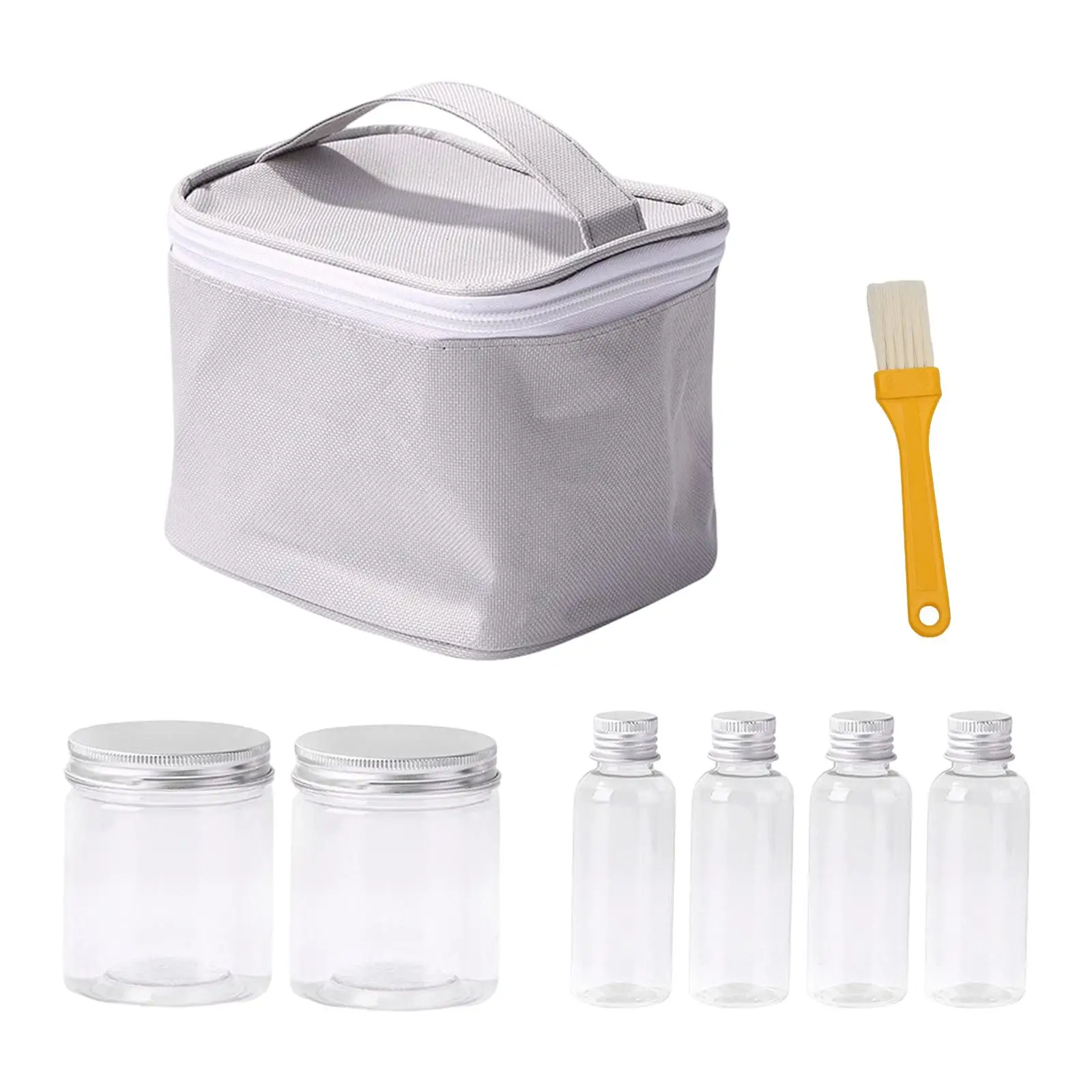 6x Cruets Seasoning Bottle Cooking Waterproof Spice Jars for Picnic Outdoor