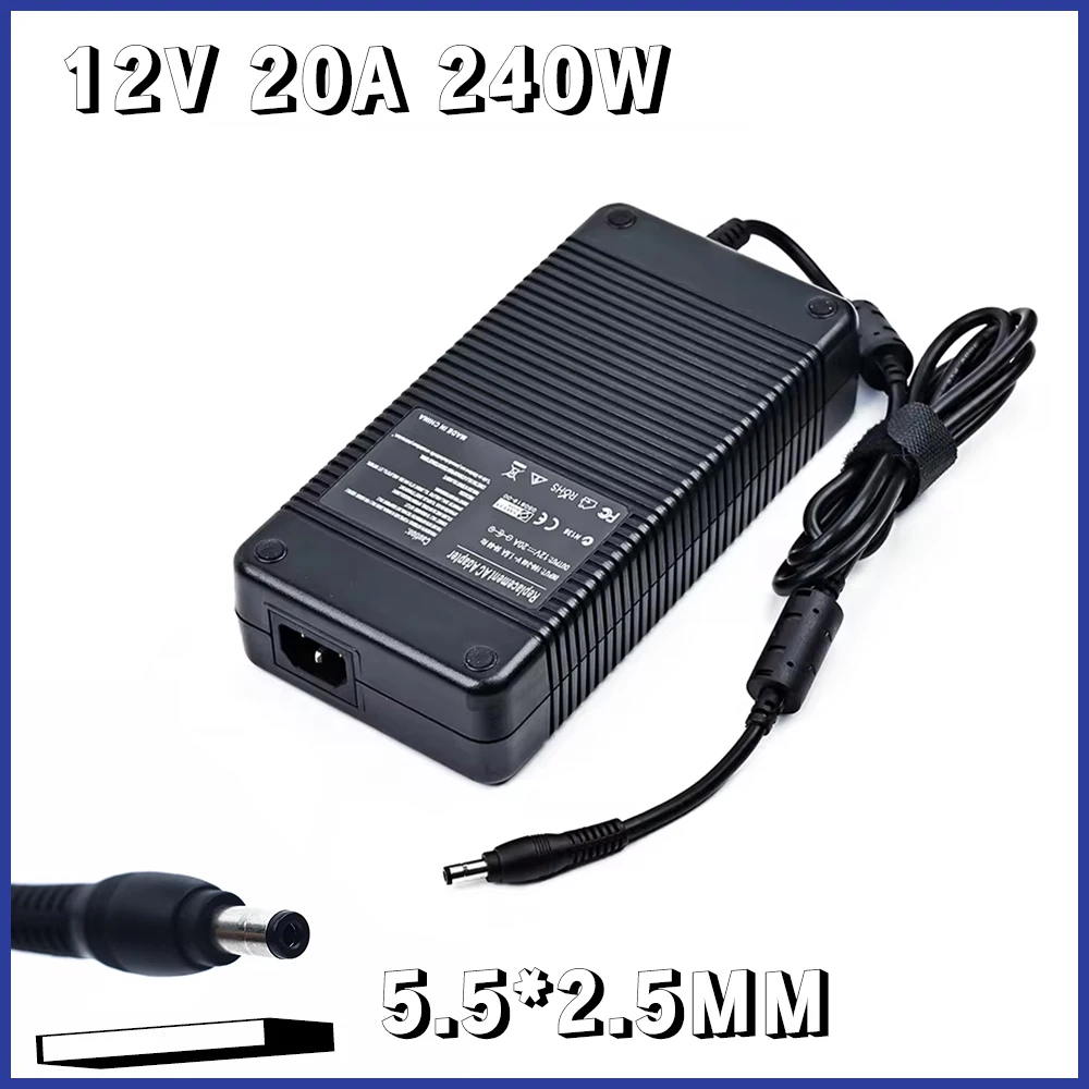 New 240W 12V 20A EADP-220AB B For Delta 341-0222-01 ACCharger Laptop Supply Power Adapter 5.5*2.5mm