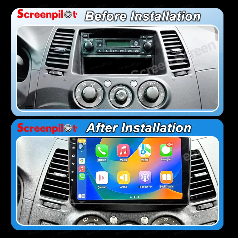 For Mitsubishi Grandis 2003 - 2011 Android 16 Car Auto Radio Stereo Multimedia Car Player NO 2DIN Carplay GPS Navigation WIFI 5G