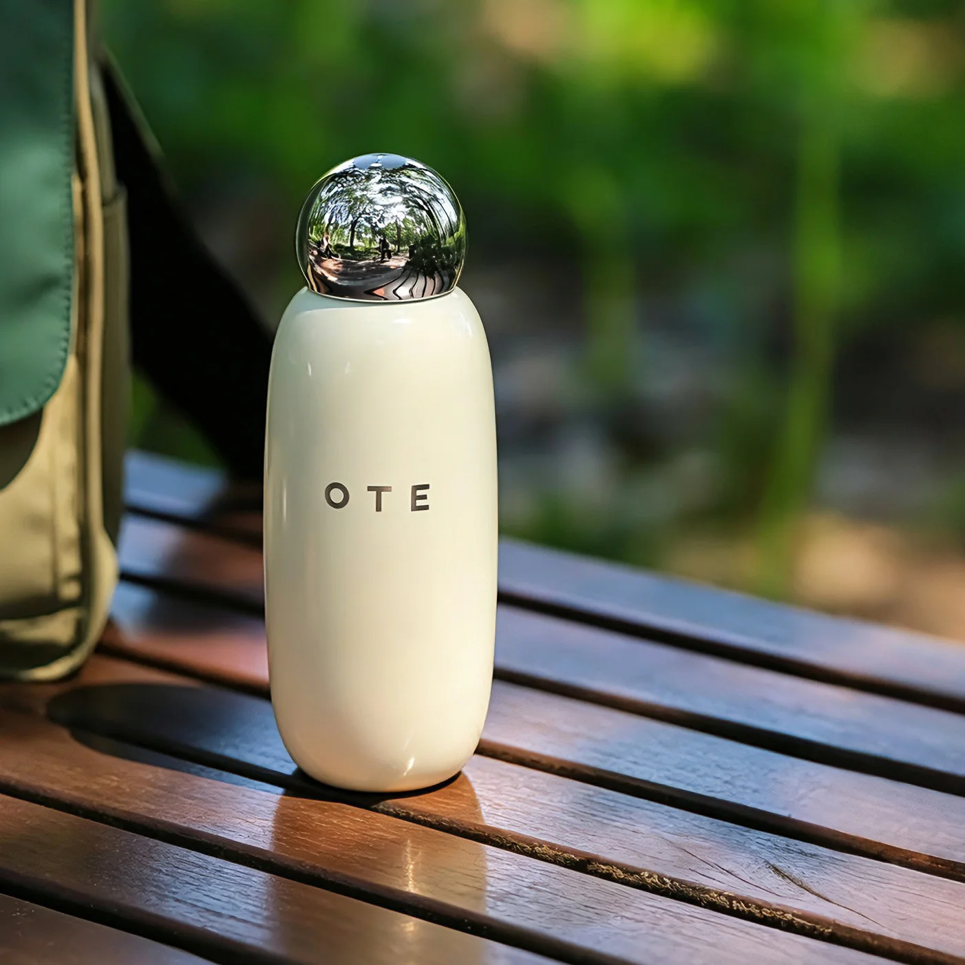 OTE 450ML Bowling Shaped Tumbler Stainless Steel Vacuum Insulated Water Cup Portable Outdoor Coffee Mug Aesthetic For Women Gift