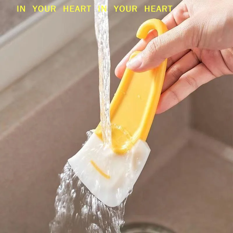 【X】2/4Pcs Food Grade Silicone Cleaning Scraper Non-Scratch Kitchen Pot Pan Dish Scraper Suitable for Dishwasher Safe