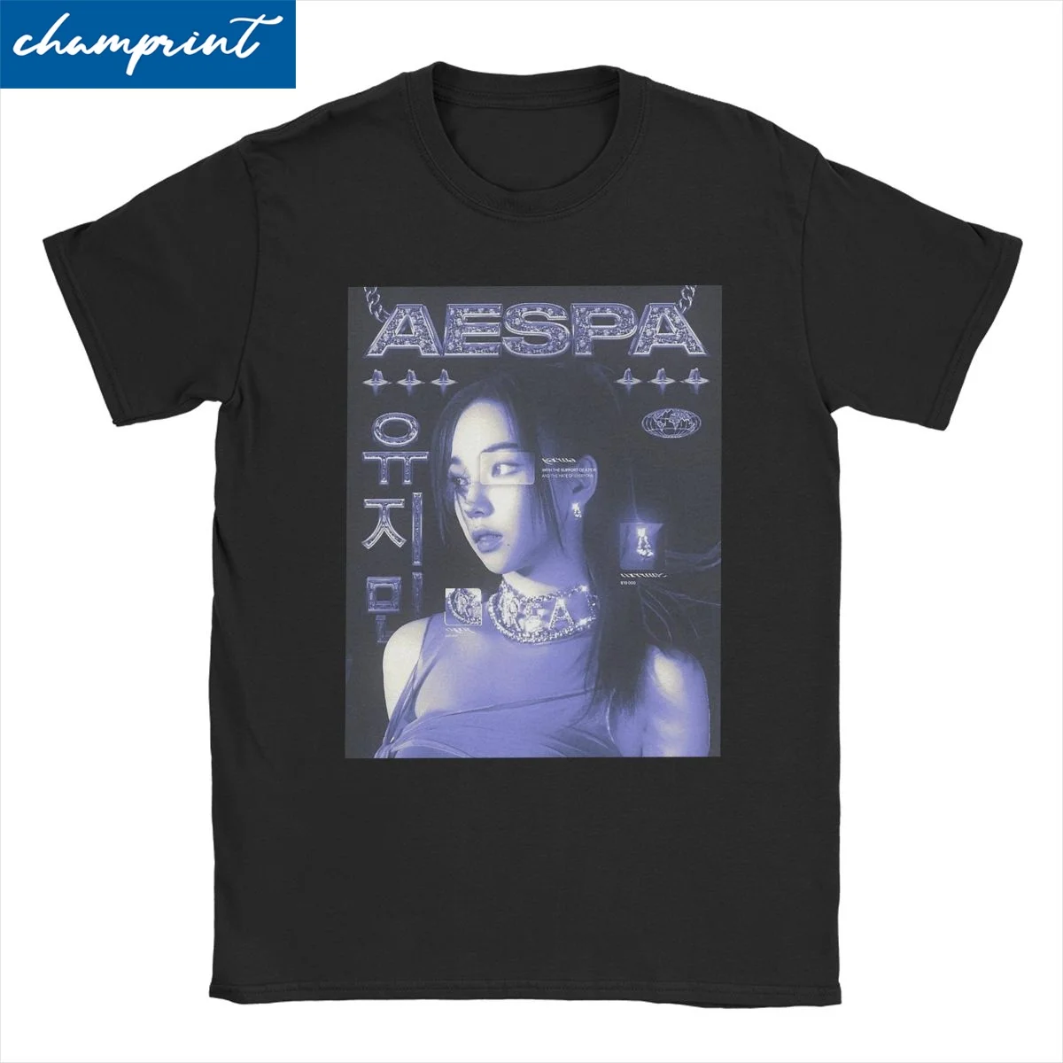 Men Women Aespaed Karina T Shirts Cotton Clothing Novelty Short Sleeve Round Collar Tee Shirt Classic T-Shirt