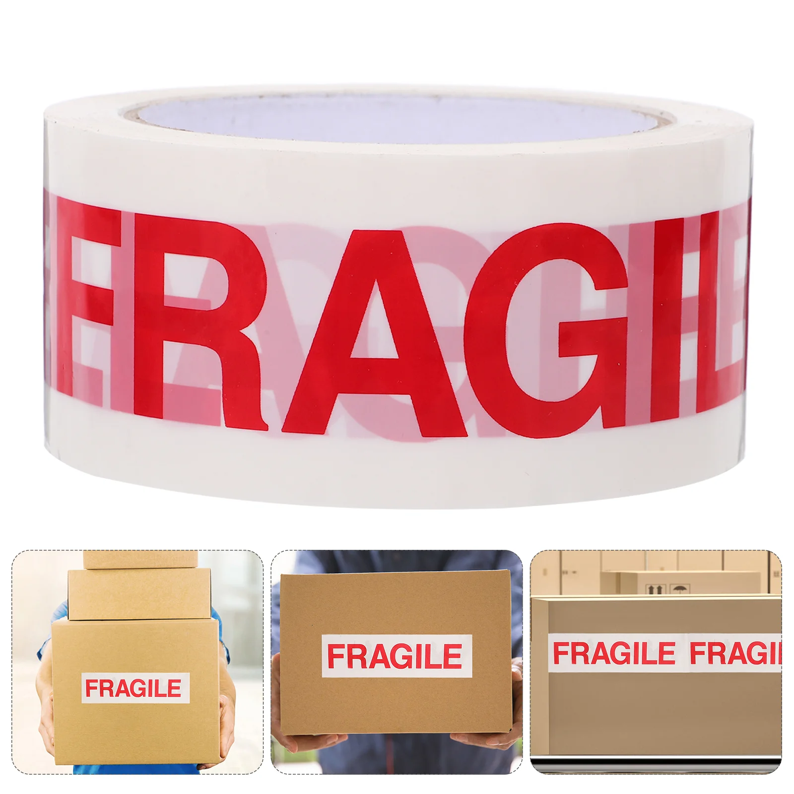3 Rolls Box Fragile Warning Tape Moving Stickers Opp for Shipping Mailing Packages
