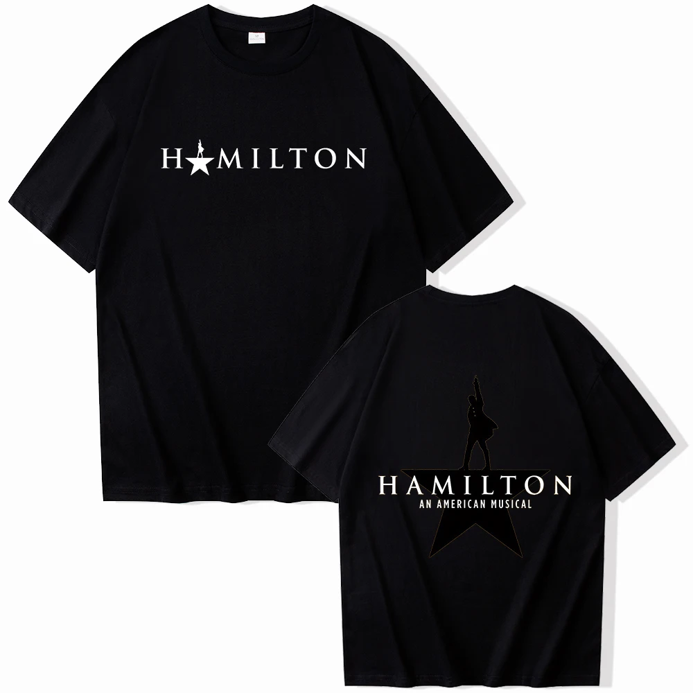 Hamilton: An American Musical Original Broadway Cast  Short Sleeve T-shirt Harajuku O-neck Summer Casual Shirt