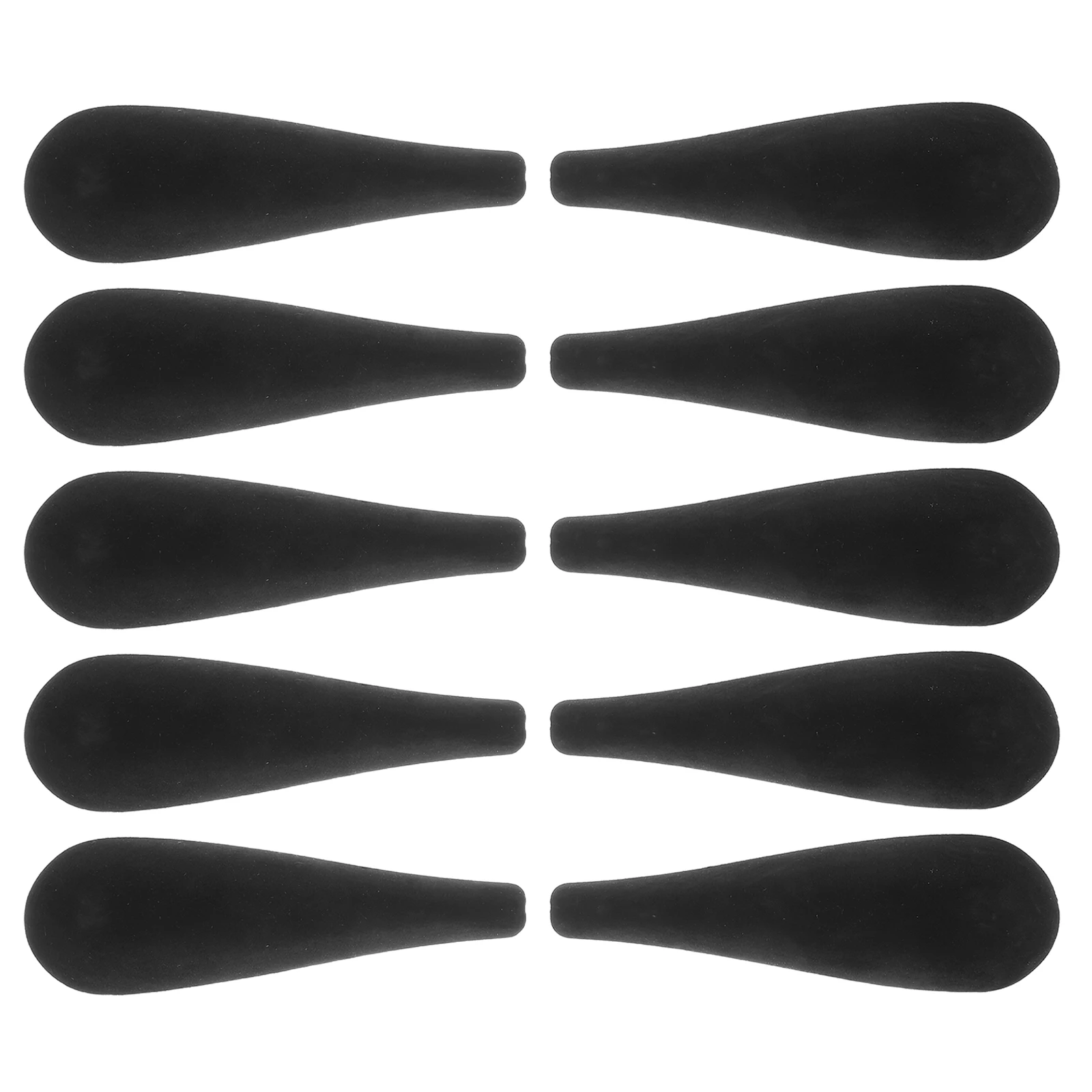

10 pcs Hanger Shoulder Forms Black Flocked Thickened Widened Clothes Hanger Shoulder Pads Garment Accessories For Dress Suit T