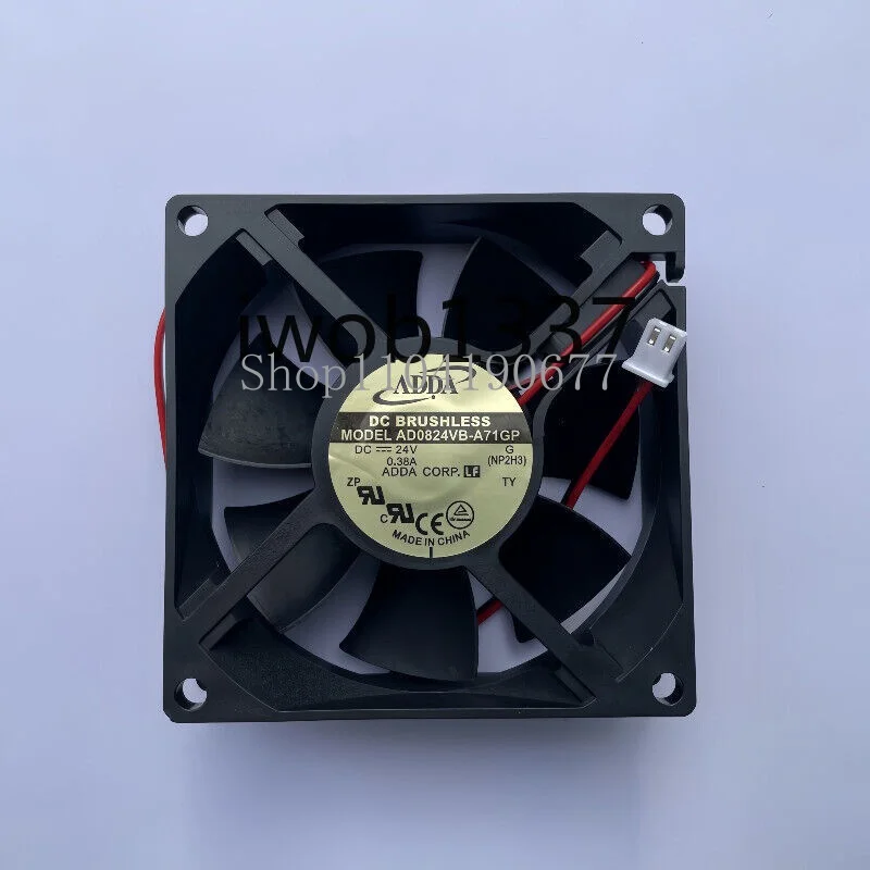 New for ADDA AD0824VB-A71GP 8025 24V 0.38A 2-wire  Cooling Fan